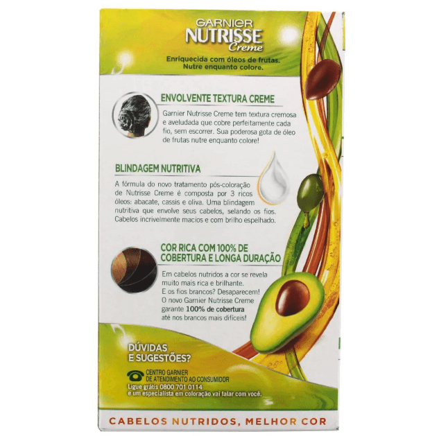 Tinta de Cabelo Permanente Nutrisse Creme - 20 Preto - Imagem 2